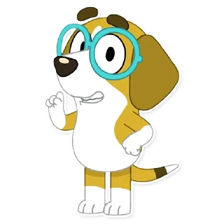 👆-Unofficial Bluey, Telegram Sticker