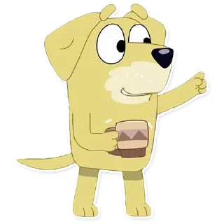 ☕️-Unofficial Bluey, Telegram Sticker