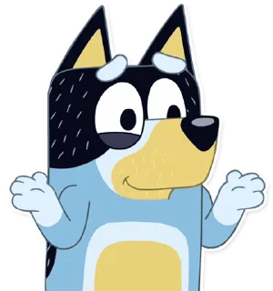 😅-Unofficial Bluey, Telegram Sticker