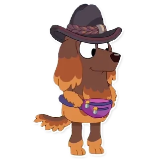 👒-Unofficial Bluey, Telegram Sticker