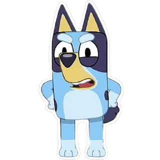 😤-Unofficial Bluey, Telegram Sticker
