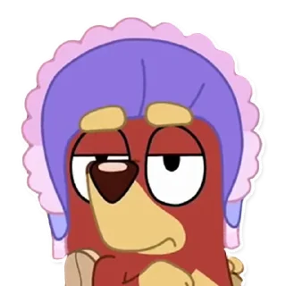 😕-Unofficial Bluey, Telegram Sticker