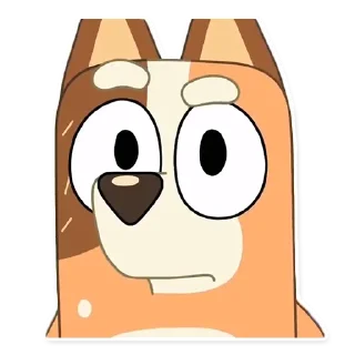 🤨-Unofficial Bluey, Telegram Sticker