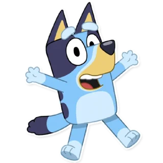 😃-Unofficial Bluey, Telegram Sticker