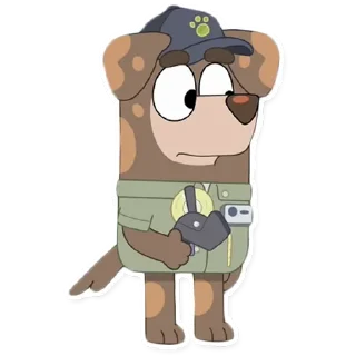 🧢-Unofficial Bluey, Telegram Sticker