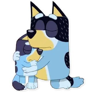 😢-Unofficial Bluey, Telegram Sticker