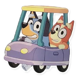 🚗-Unofficial Bluey, Telegram Sticker