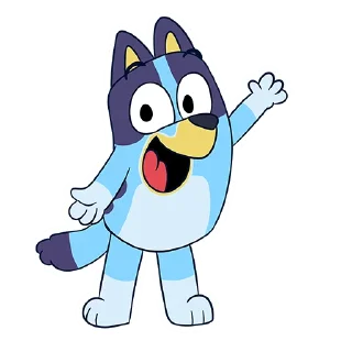 👋-Unofficial Bluey, Telegram Sticker