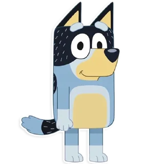 😄-Unofficial Bluey, Telegram Sticker