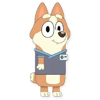 👩‍⚕️-Unofficial Bluey, Telegram Sticker