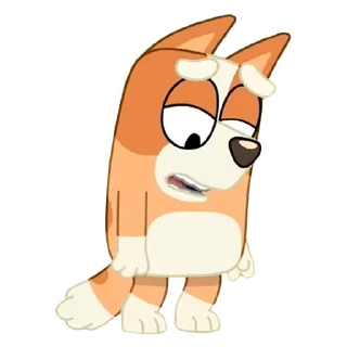 😞-Unofficial Bluey, Telegram Sticker