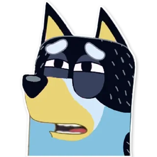 😩-Unofficial Bluey, Telegram Sticker