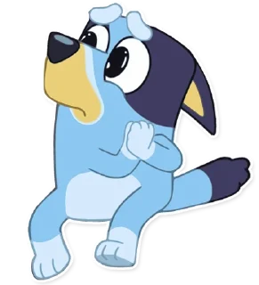 💙-Unofficial Bluey, Telegram Sticker