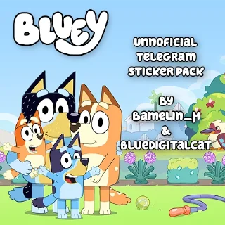 ©-Unofficial Bluey, Telegram Sticker