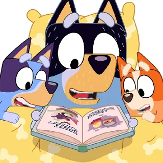 📖-Unofficial Bluey, Telegram Sticker