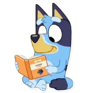 📕-Unofficial Bluey, Telegram Sticker