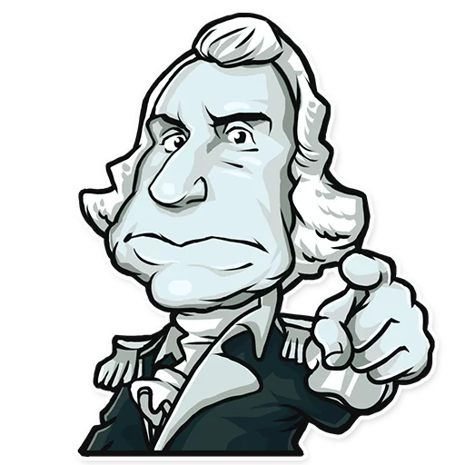 U.S.Presidents, telegram sticker