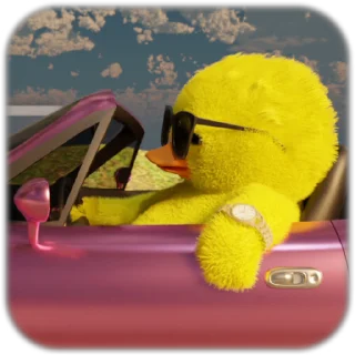 😎-Utya3D, Telegram Sticker