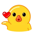 😘-Utya Duck, Telegram Sticker