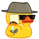 🤫-Utya Duck, Telegram Sticker