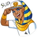 👋-Pharaoh Vadidas, Telegram Sticker