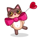 ❤️-Cat Valentine, Telegram Sticker