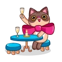 🥂-Cat Valentine, Telegram Sticker