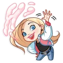 👋-Vaper Girl, Telegram Sticker
