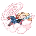 😏-Vaper Girl, Telegram Sticker