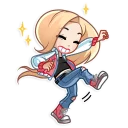 💃-Vaper Girl, Telegram Sticker