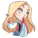 👎-Vaper Girl, Telegram Sticker