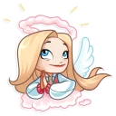 😇-Vaper Girl, Telegram Sticker