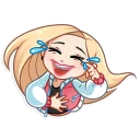 😂-Vaper Girl, Telegram Sticker