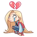 💔-Vaper Girl, Telegram Sticker