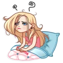 😪-Vaper Girl, Telegram Sticker