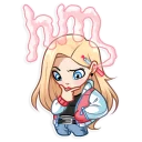 🤔-Vaper Girl, Telegram Sticker