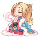☕-Vaper Girl, Telegram Sticker