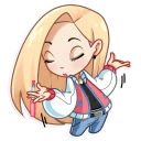 🙄-Vaper Girl, Telegram Sticker