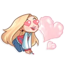 😍-Vaper Girl, Telegram Sticker