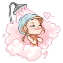 🚿-Vaper Girl, Telegram Sticker