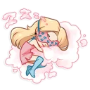 😴-Vaper Girl, Telegram Sticker