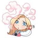 ❓-Vaper Girl, Telegram Sticker