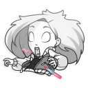 😱-Vaper Girl, Telegram Sticker