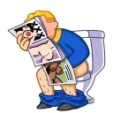🍆-Vault Boy, Telegram Sticker