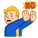 🙌-Vault Boy, Telegram Sticker