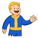 👋-Vault Boy, Telegram Sticker
