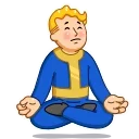 🧘-Vault Boy, Telegram Sticker
