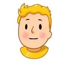 😍-Vault Boy, Telegram Sticker