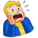 😱-Fallout Vault Boy, Telegram Sticker