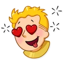 😍-Fallout Vault Boy, Telegram Sticker